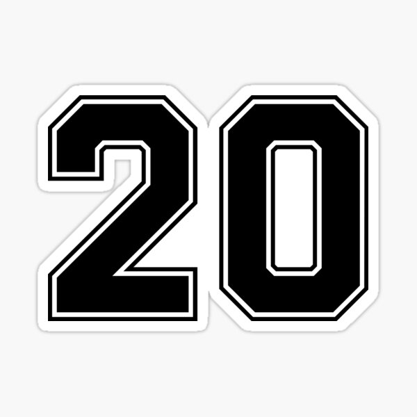 Varsity Team Sports Uniform Number #20 