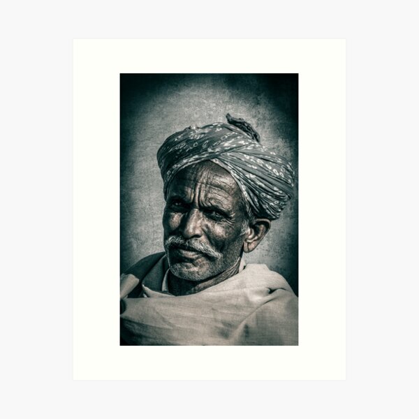 Face of Rajasthan - 2 Art Print