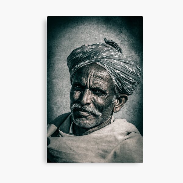 Face of Rajasthan - 2 Canvas Print