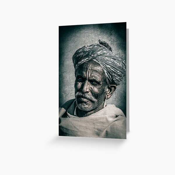 Face of Rajasthan - 2 Greeting Card