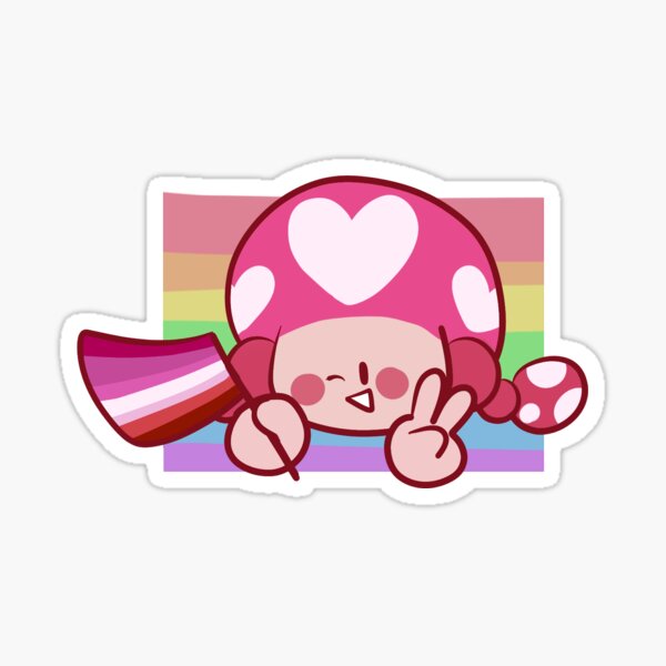Lesbian Toadette Sticker V2 Sticker For Sale By Troola Redbubble 3974