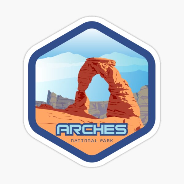 Item preview, Utah Arches National Park - A Perfect Day designed and sold by MtnStickers.