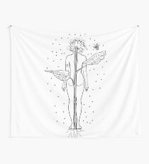 Sonnenblume-Dame Wandbehang