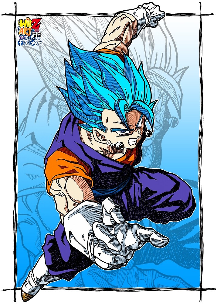 "Blue Vegito" by WirZart | Redbubble