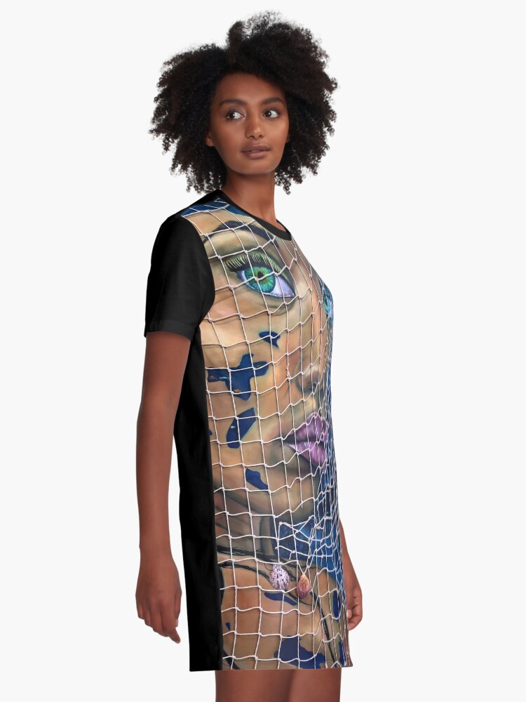 Alternate view of Into Her Depths Graphic T-Shirt Dress