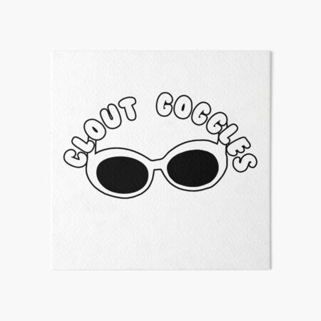 Clout Goggles Art Board Prints Redbubble - clout goggles roblox
