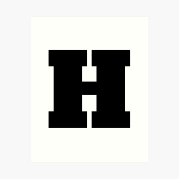 letter h art prints for sale redbubble