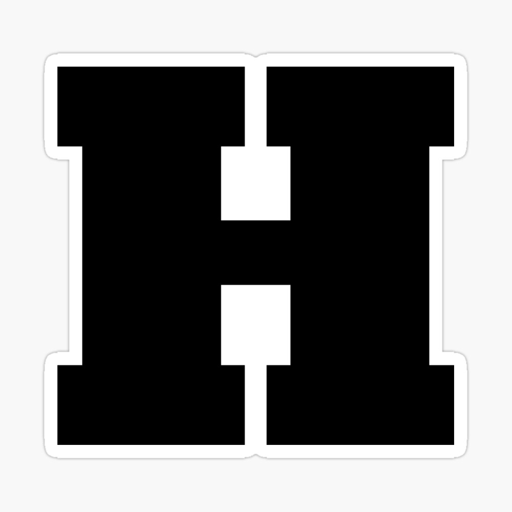 alphabet h uppercase letter h letter h poster by marosharaf redbubble