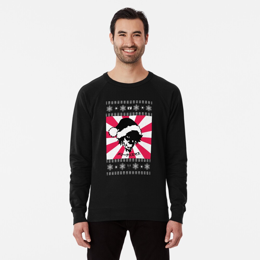 my hero academia ugly christmas sweater