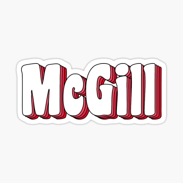 McGill Retro Sticker