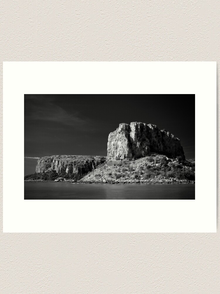 Alternate view of Raft Point, B&W. Art Print