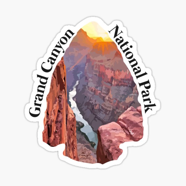 Grand Canyon National Park Illustration Sticker