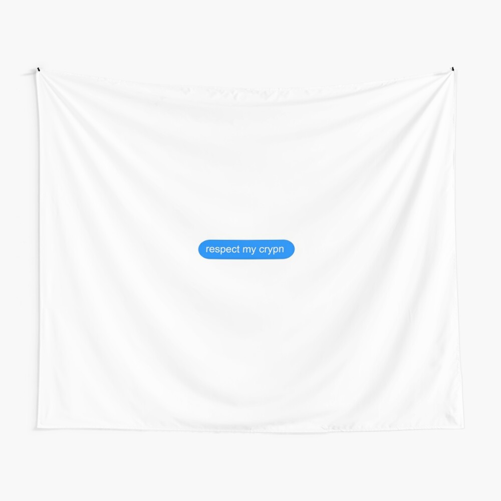Respect My Crypn Blueface Tapestry By Standard Art Redbubble