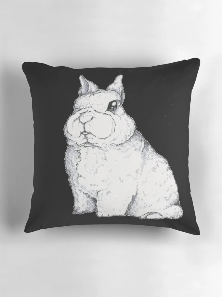 Thumbnail 3 of 4, Pillow, Dwarf Rabbit - Cute Dwarf Rabbit Shirt - Gift For Rabbit Lovers - Dwarf Rabbit Owners designed and sold by Galvanized.