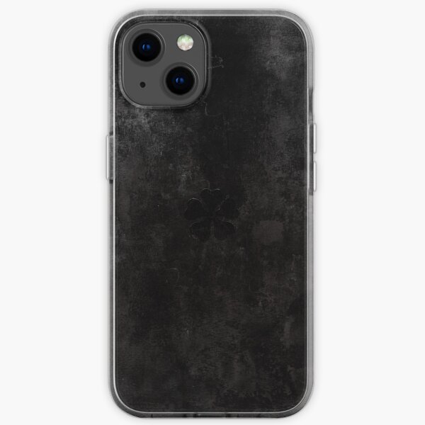 Trèfle noir Asta Grimoire Coque souple iPhone
