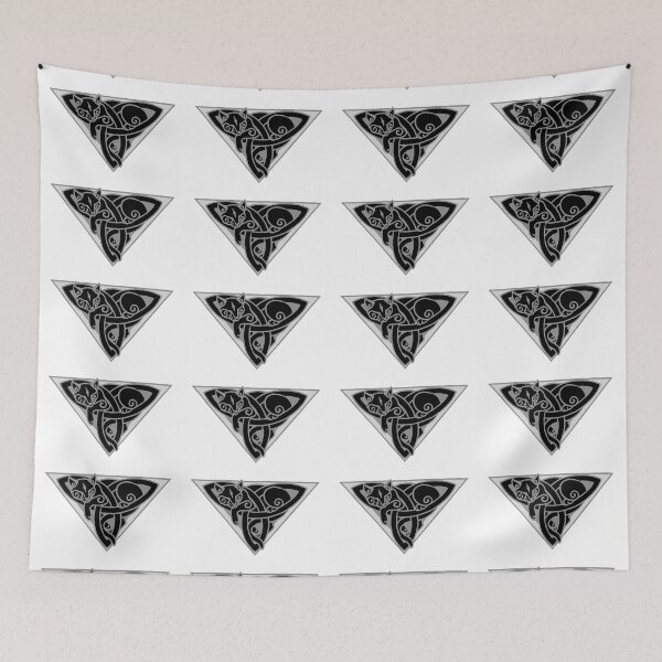 Item preview, Black Cat in a Celtic Triquetra 5 designed and sold by litmusician.