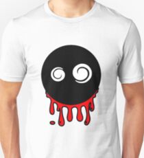 Funny cartoon bleeding head Unisex T-Shirt