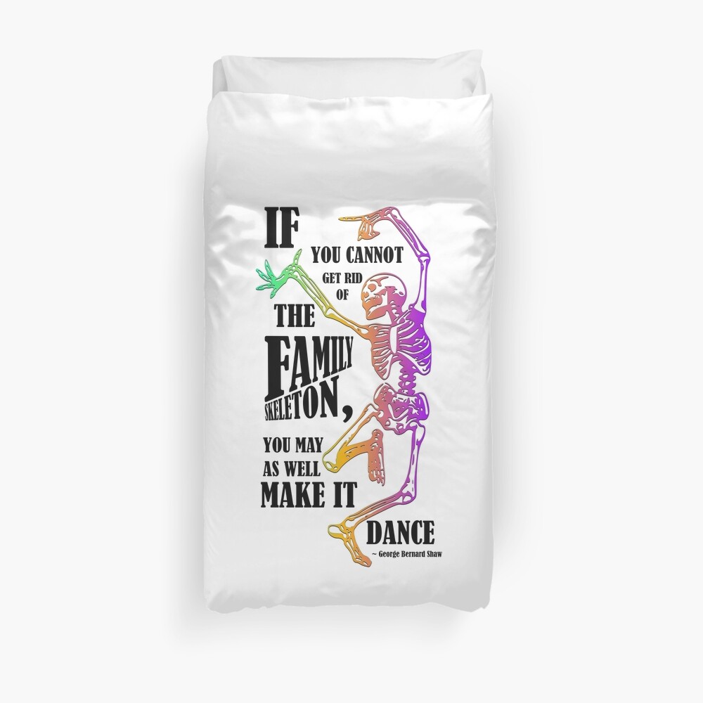 Make your skeletons dance! Duvet Cover