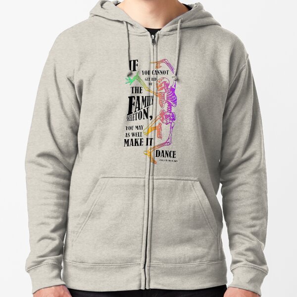 Make your skeletons dance! Zipped Hoodie