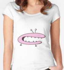 Funny cartoon Women's Fitted Scoop T-Shirt