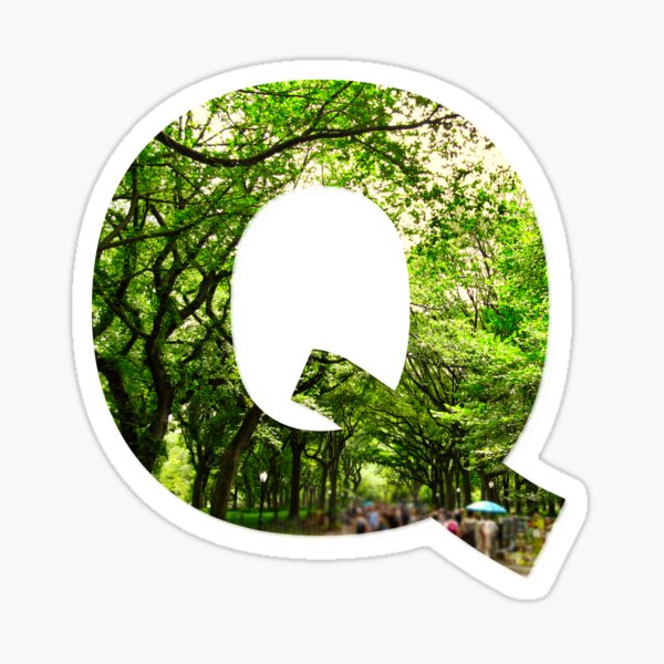 Central Park - Letter "Q" Sticker