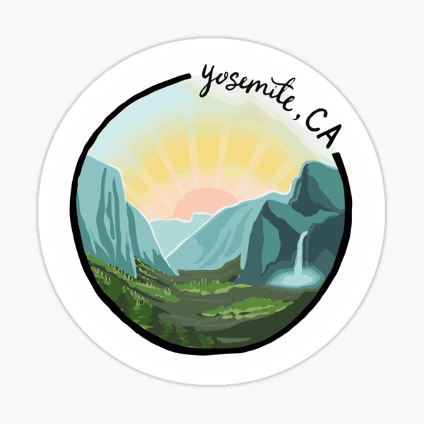 Yosemite, CA Sticker