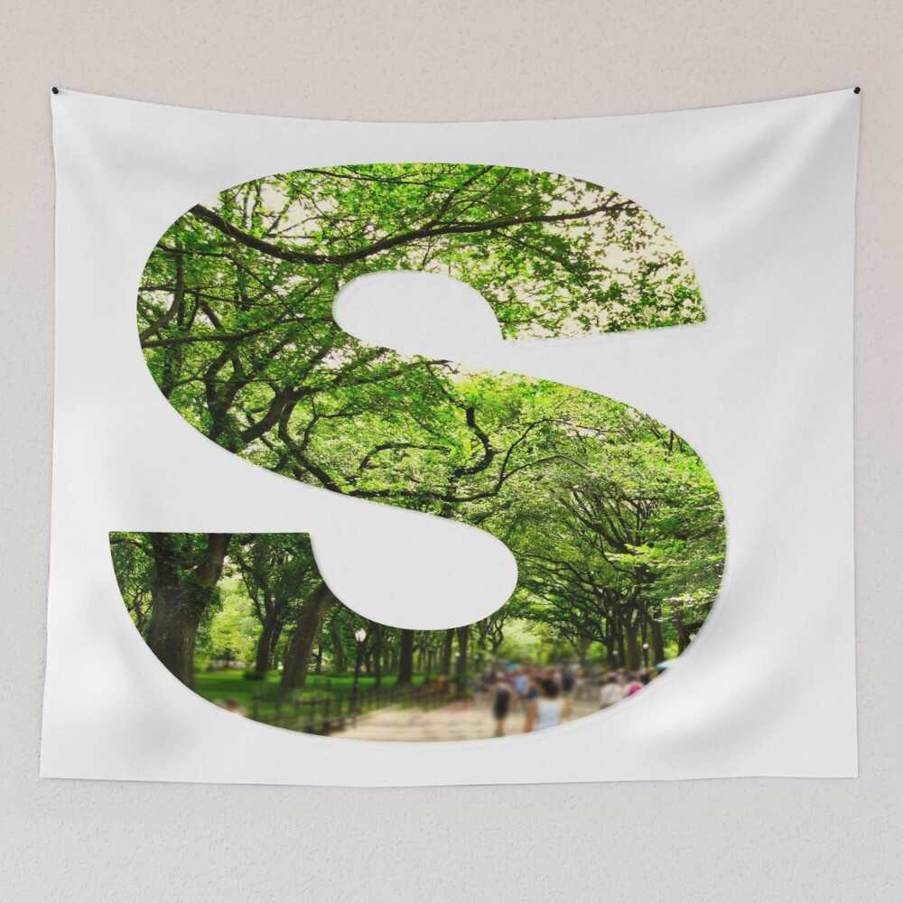 Central Park - Letter S on a tapestry