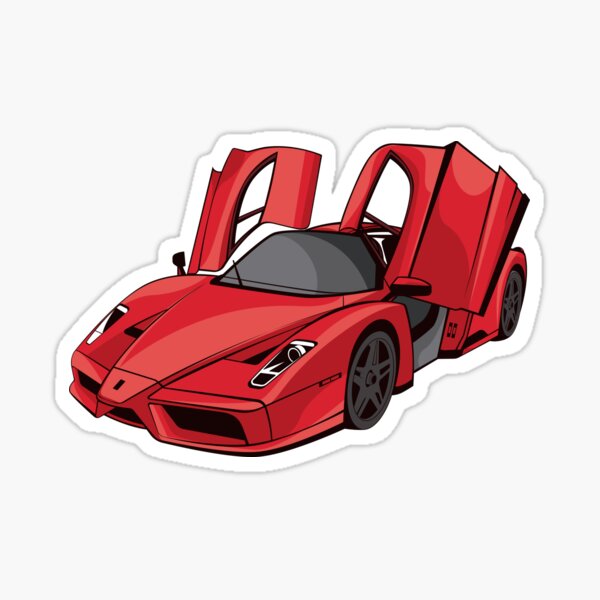 Enzo Ferrari Stickers Redbubble