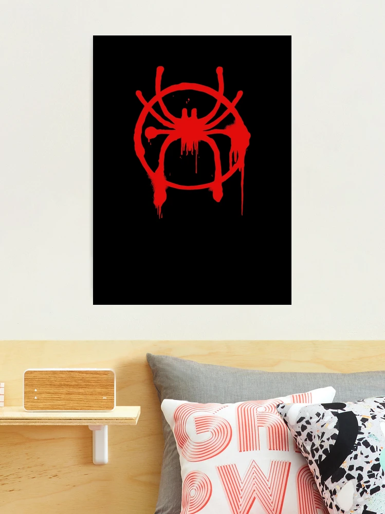 Miles Morales Into the Spider-Verse logo Photographic Print for Sale by  gottagoogle