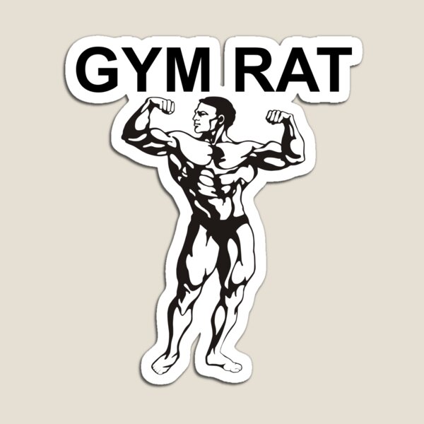 GYM RAT, WORKOUT :) Sticker for Sale by Tautvydas