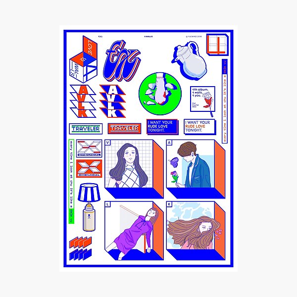 Item preview, f(x) — 4 Walls (Sticker Pack Ver.) / Spectrum designed and sold by Yuwi (yuwi.youwe).