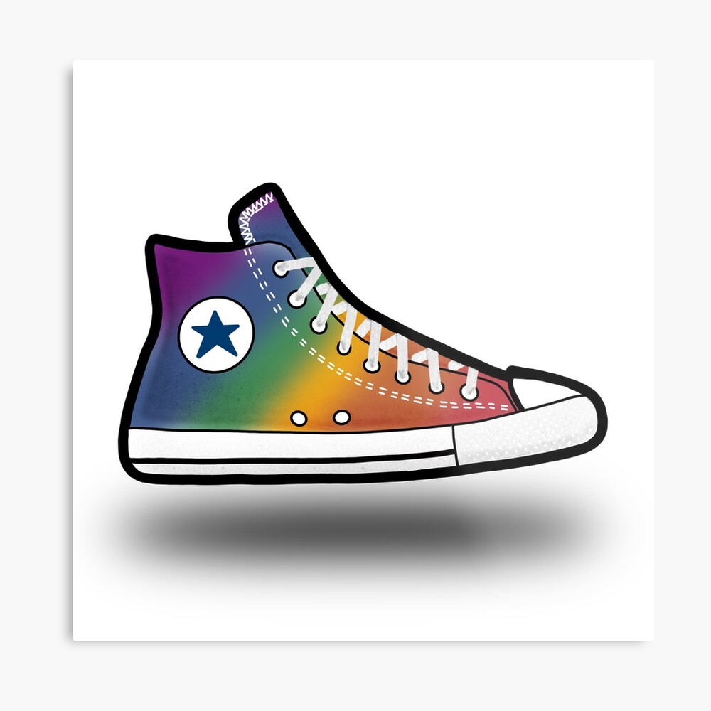 rainbow high tops