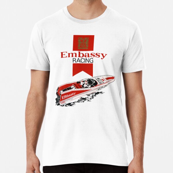 1970s Embassy Racing Boat.  Premium T-Shirt