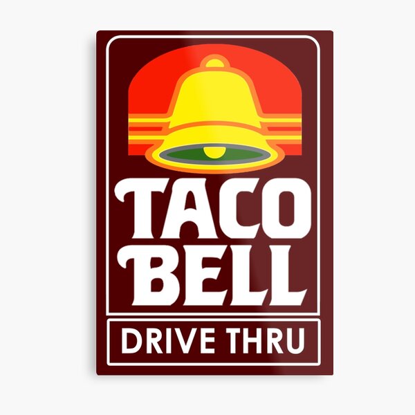 Taco Bell Drive Thru (retro) Metal Print