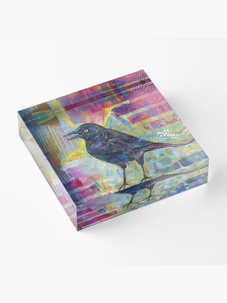 Alternate view of Rusty Blackbird Painting - 2016 Acrylic Block