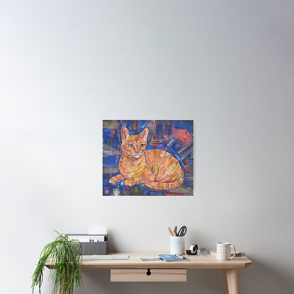 Ginger Cat Painting - 2016 Poster