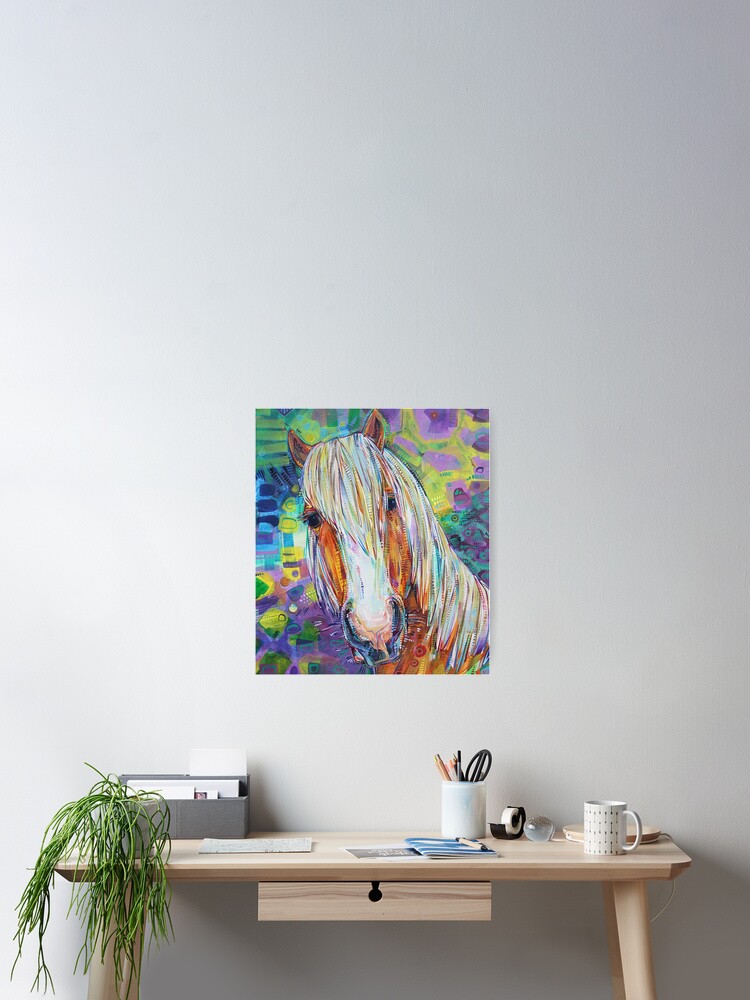 Thumbnail 2 of 3, Poster, Haflinger Horse  designed and sold by gwennpaints.