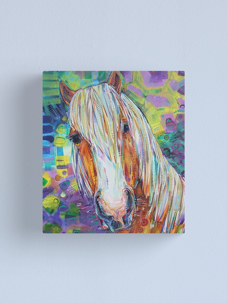Thumbnail 1 of 3, Canvas Print, Haflinger Horse  designed and sold by gwennpaints.