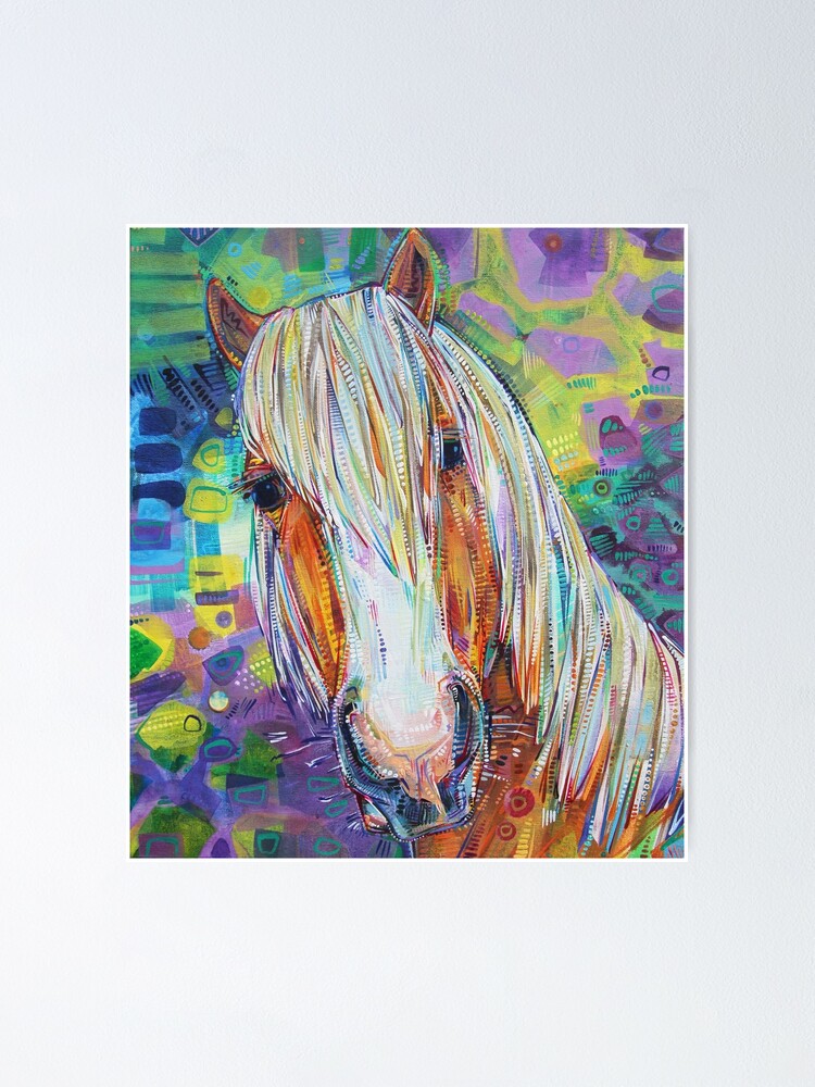 Thumbnail 1 of 3, Poster, Haflinger Horse  designed and sold by gwennpaints.