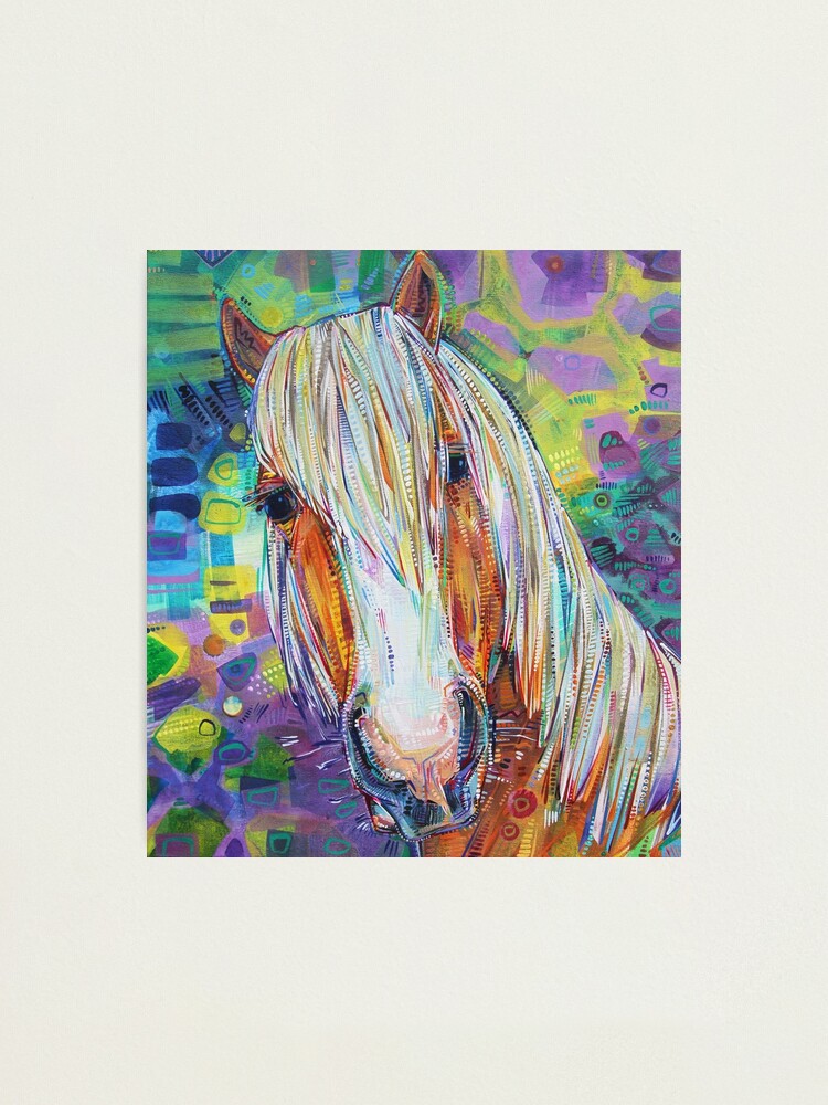Thumbnail 1 of 3, Photographic Print, Haflinger Horse designed and sold by gwennpaints.