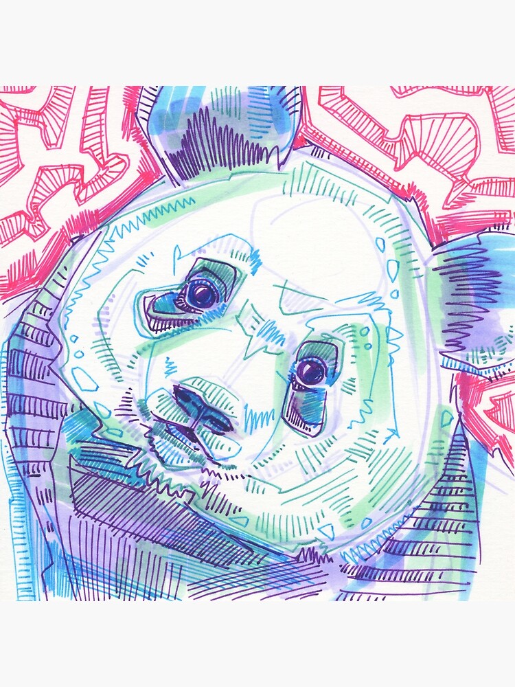 Thumbnail 3 of 3, Art Print, Panda Drawing - 2016 designed and sold by Gwenn Seemel.