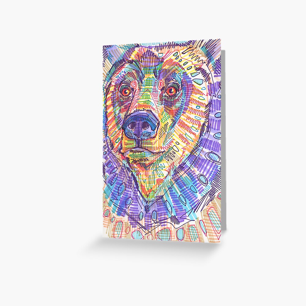 Bear Drawing - 2015 Greeting Card
