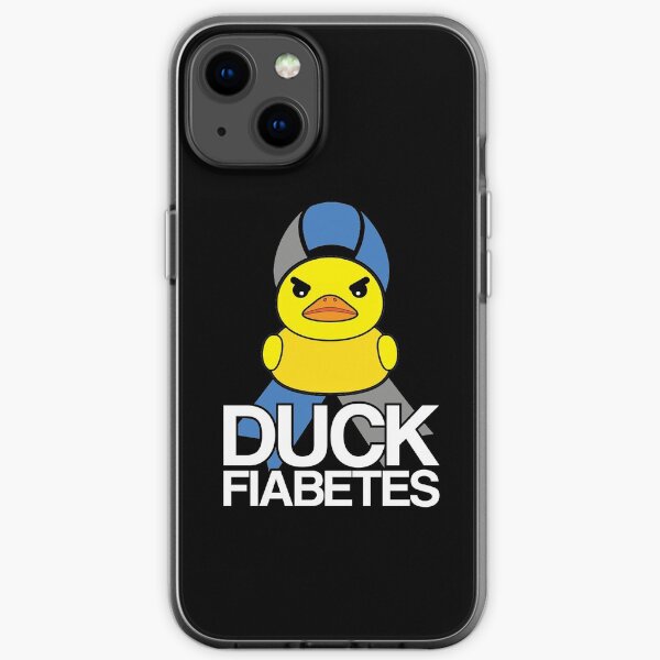 Type 1 Diabetes T1D Duck Fiabetes Funny Gift For Diabetes Awareness Month iPhone Soft Case