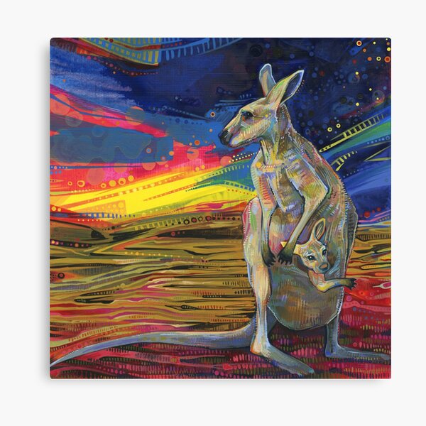 Item preview, Red Kangaroo and Her Joey designed and sold by Gwenn Seemel.
