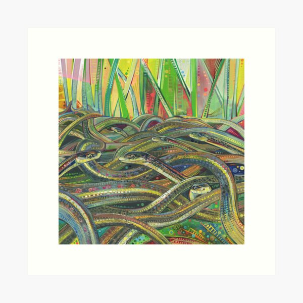 Item preview, Red-sided Garter Snakes designed and sold by Gwenn Seemel.