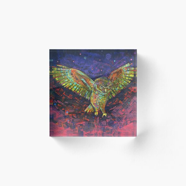 Owl Painting - 2015 Acrylic Block