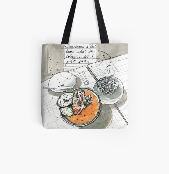 Just Eat All Over Print Tote Bag