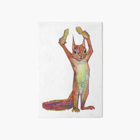 Nuts on Blank Background Art Board Print