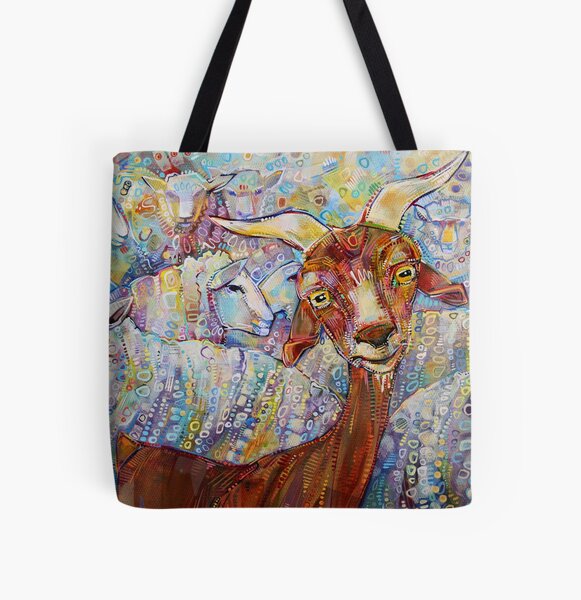 Goat/Sheep Painting - 2014 All Over Print Tote Bag
