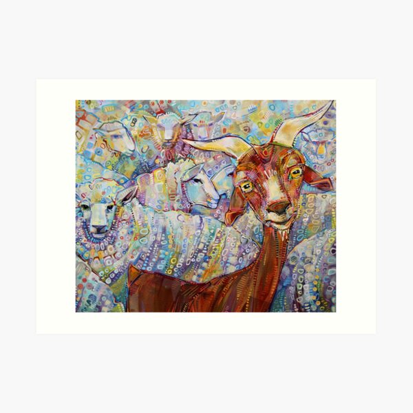 Goat/Sheep Painting - 2014 Art Print